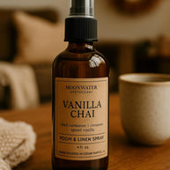 Vanilla Chai - REED DIFFUSER & ROOM SPRAY -- Spiced, Sweet Cream Aroma. by Moon Water Apothecary