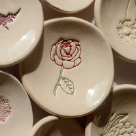 Birth Flower Ring Dish