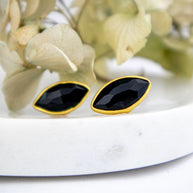 Mila Leaf Earrings - Gold