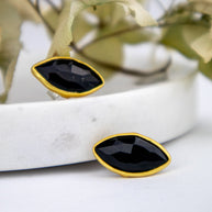 Mila Leaf Earrings - Gold