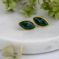 Mila Leaf Earrings - Gold