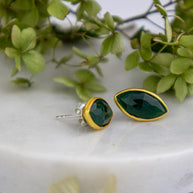 Mila Leaf Earrings - Gold