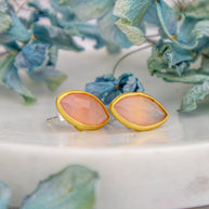 Mila Leaf Earrings - Gold