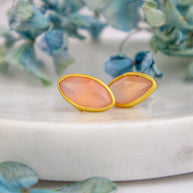 Mila Leaf Earrings - Gold