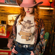 Wool Felt Western Cattleman, Soft Pink