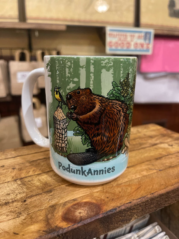 PodunkAnnies Mug: Beaver