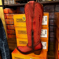 Corral Red Coral Embroidered Boots