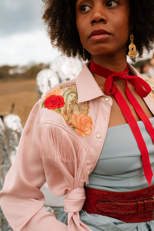 Rodeo Quincy Pale Pink Button Up