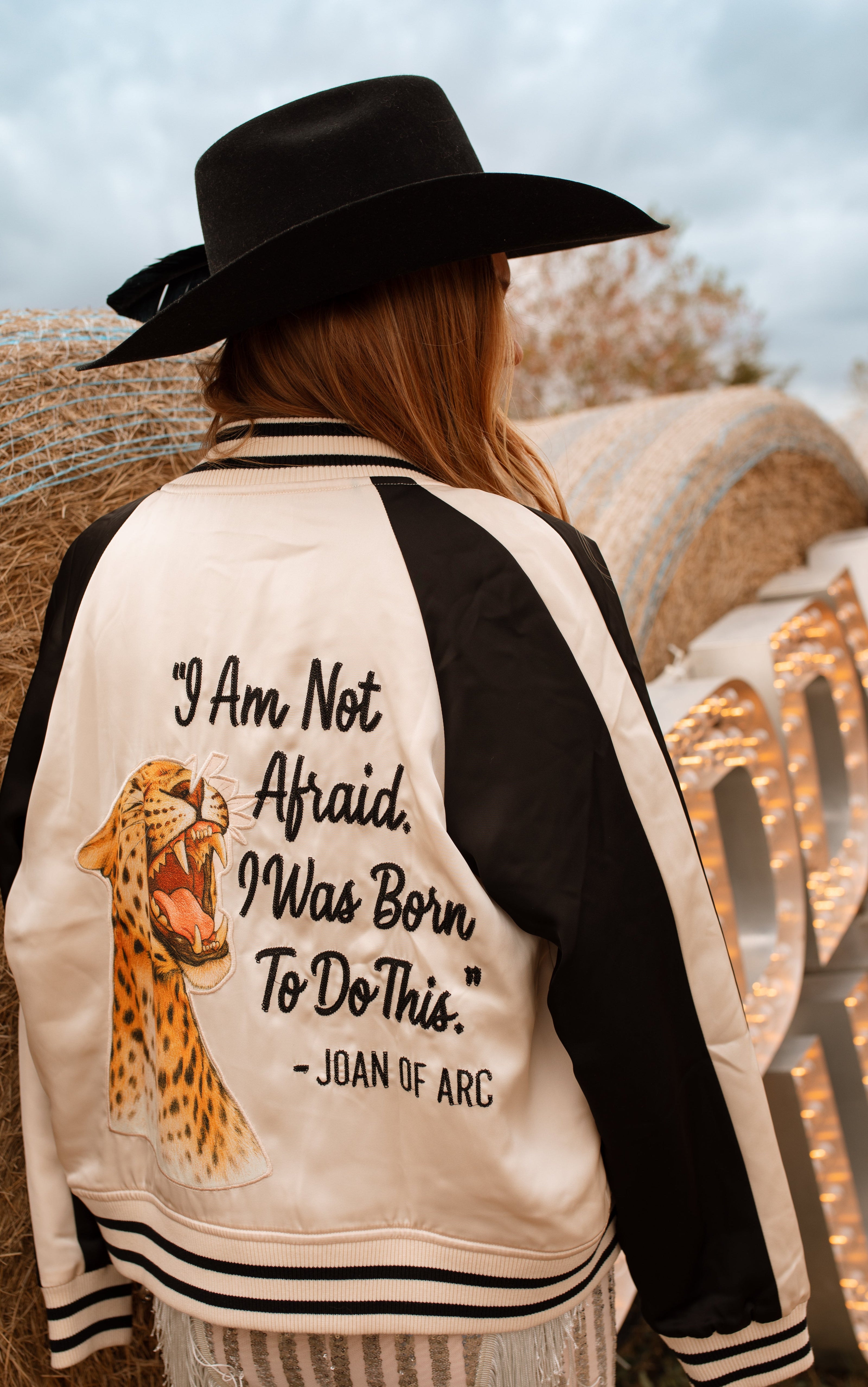 Rodeo Quincy Cream and Black Jacket