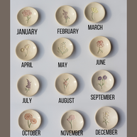 Birth Flower Ring Dish