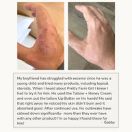 Fragrance Free Tallow + Honey Cream for Sensitive Skin