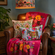 Crossflower Puzzle Pillow 18x18