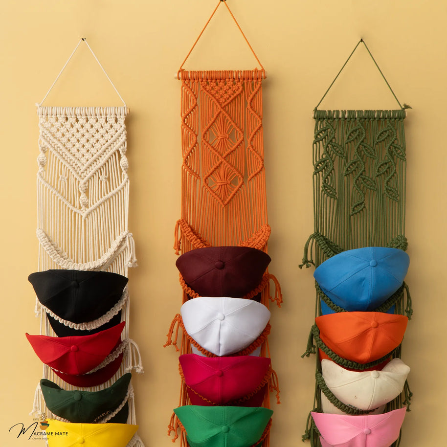Kica Macrame Baseball Hat Holders