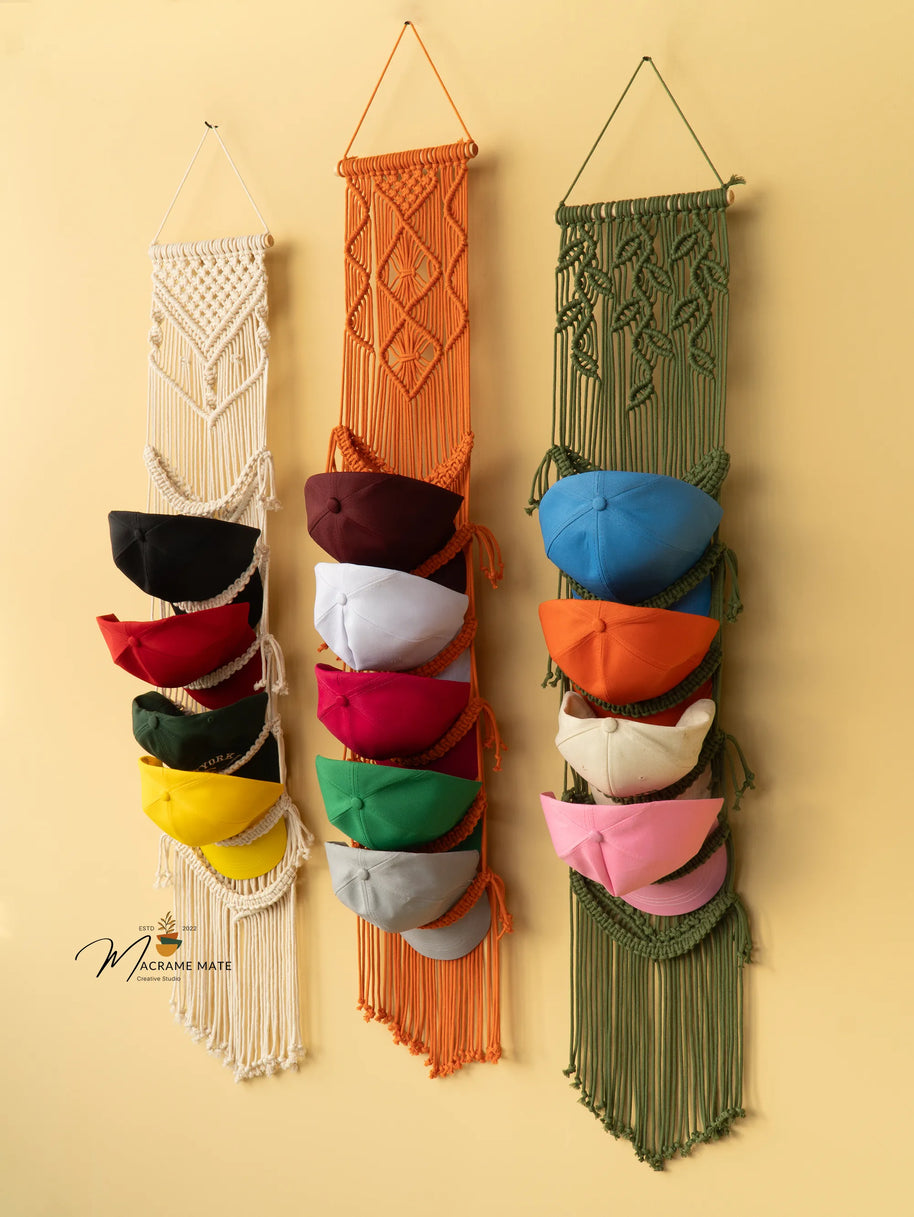 Kica Macrame Baseball Hat Holders