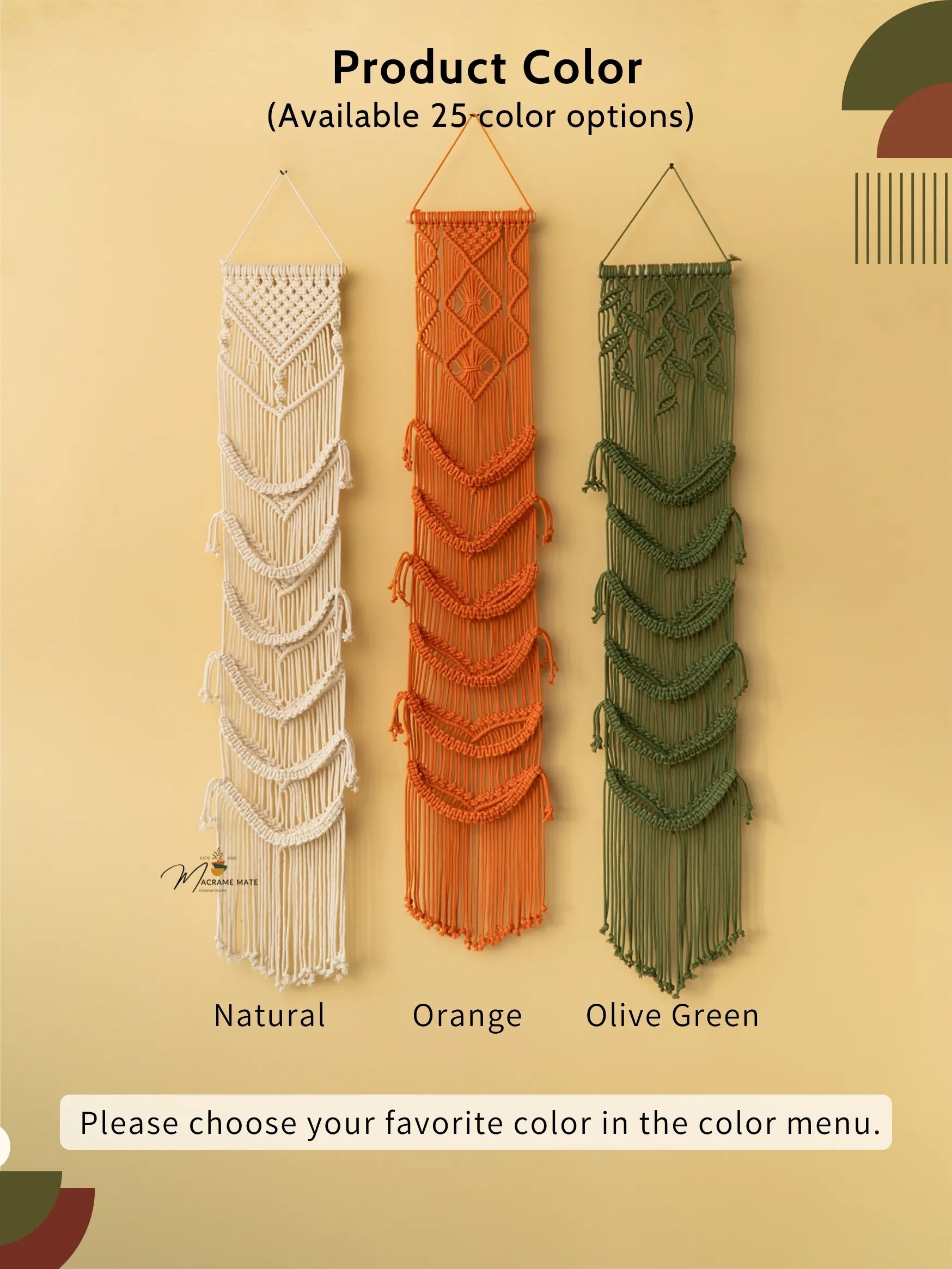 Kica Macrame Baseball Hat Holders