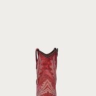 Red Snip Toe Ankle Boot, L5705