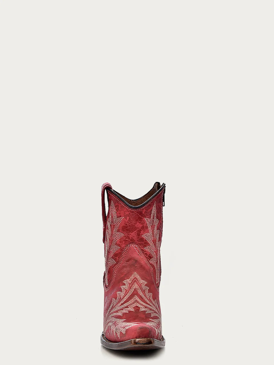 Red Snip Toe Ankle Boot, L5705