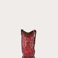 Red Snip Toe Ankle Boot, L5705