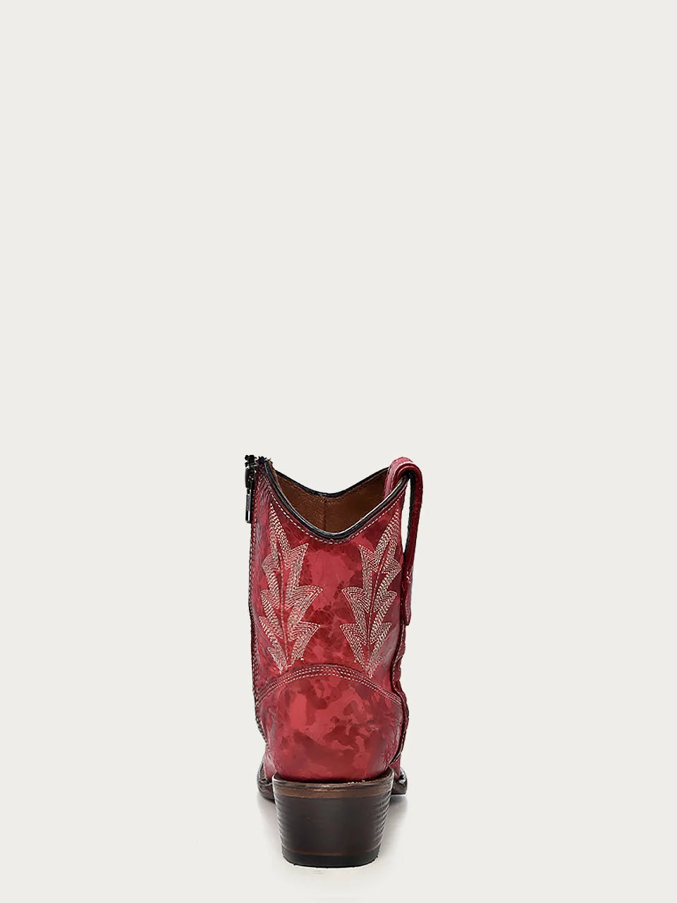 Red Snip Toe Ankle Boot, L5705