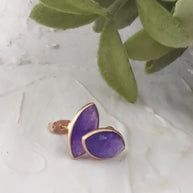 Mila Leaf Earrings - Rose Gold