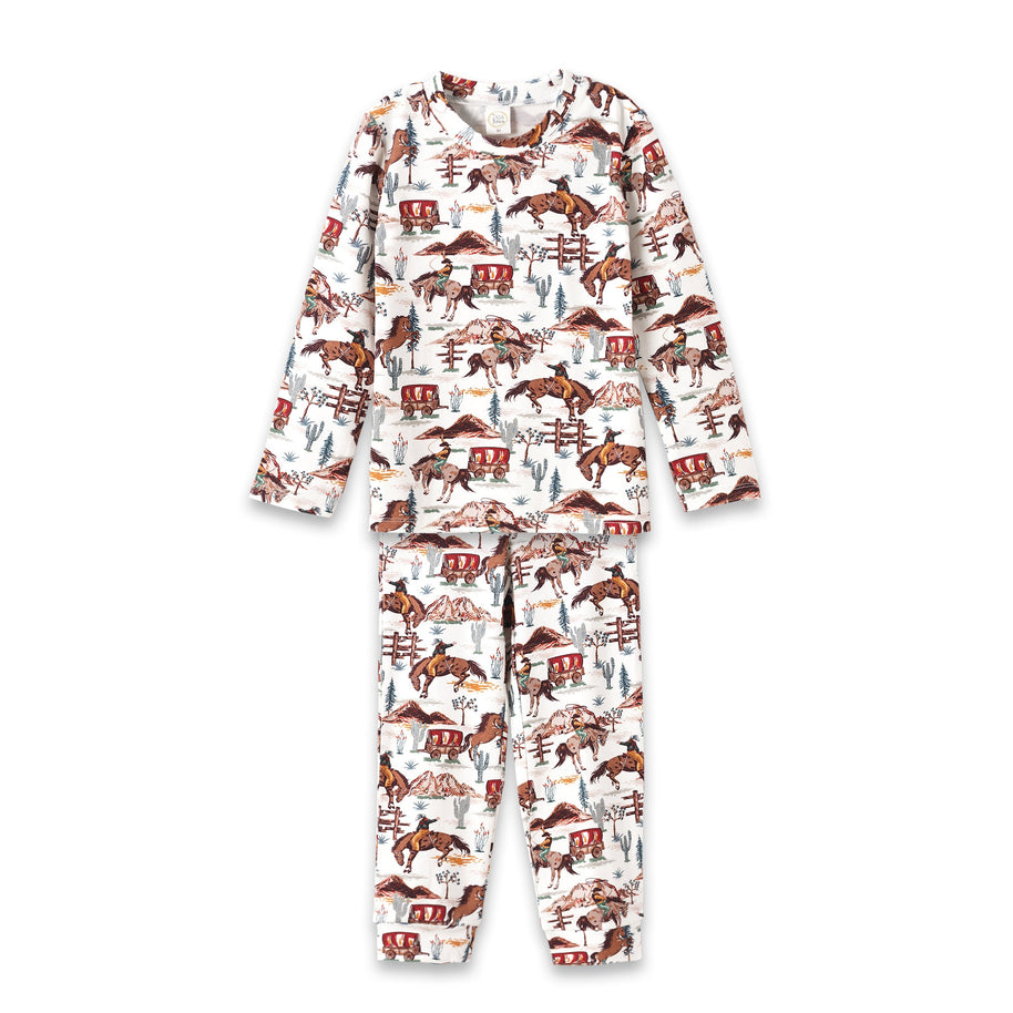 Cowboy Kids Pajama Set – Western Spirit Bamboo Cotton