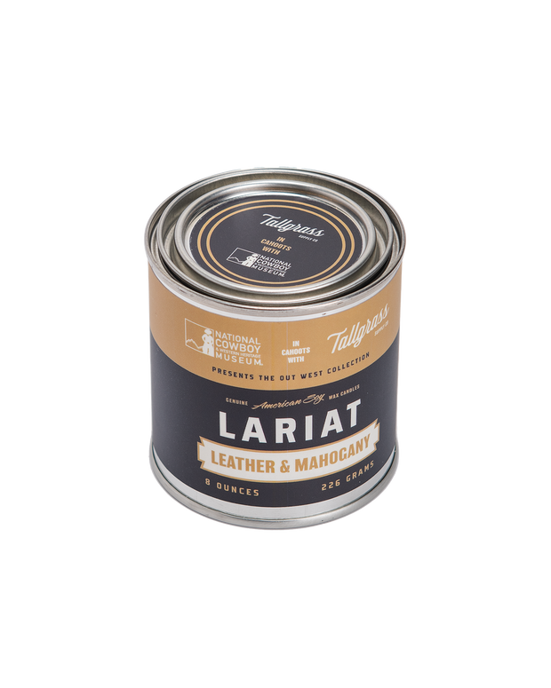 Lariat: Leather + Mahogany Soy Wax Candle