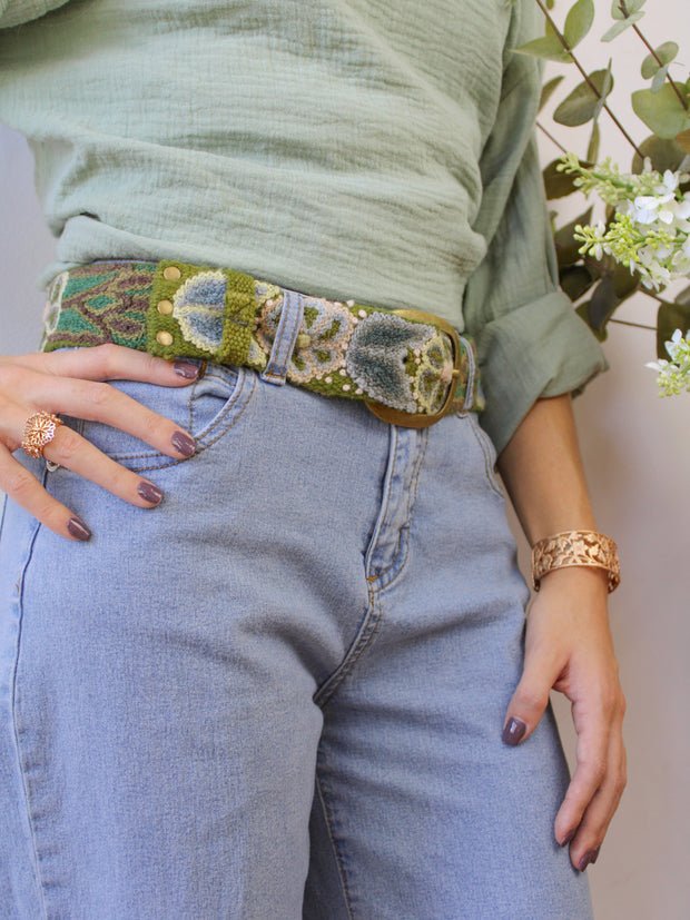Laurel Embroidered Belt