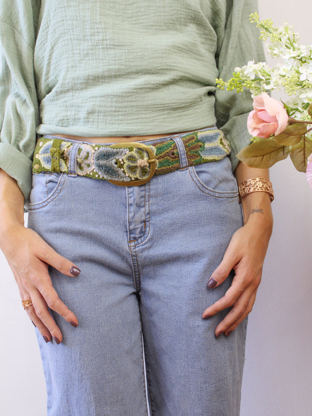 Laurel Embroidered Belt