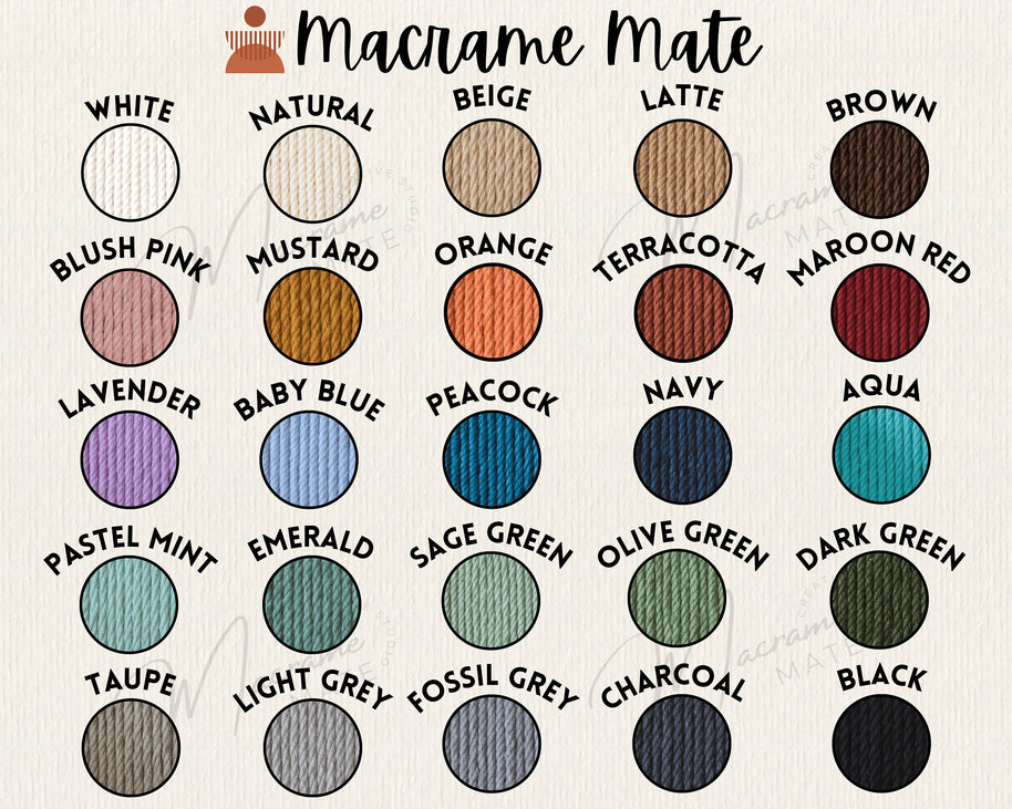 Rustic Natural Taupe Macrame Leaves