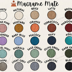 Rustic Natural Taupe Macrame Leaves