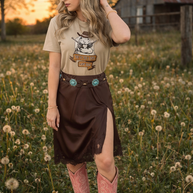 Bunny Cowgirl Boxy Crop Top