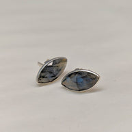 Mila Leaf Earrings - Silver