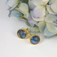 Pebble Stud Earrings - Gold