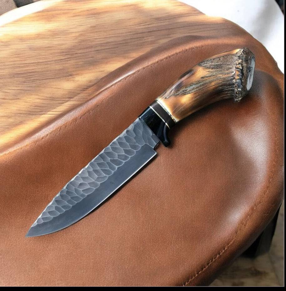 Premium Bowie Knife with J2 Steel Blade & Buffalo Horn Handle – 16 Inches