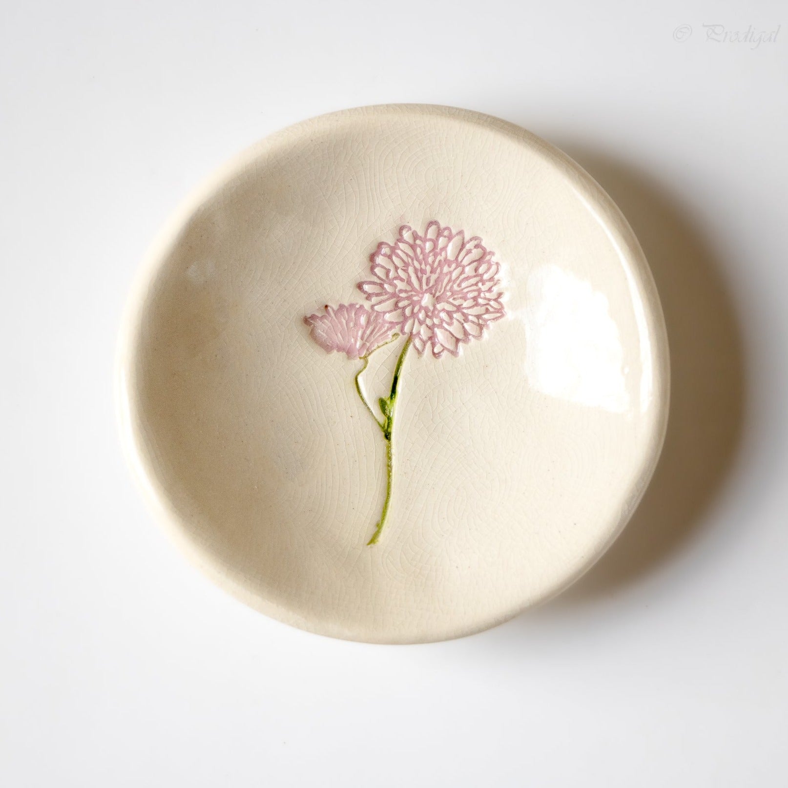 Birth Flower Ring Dish