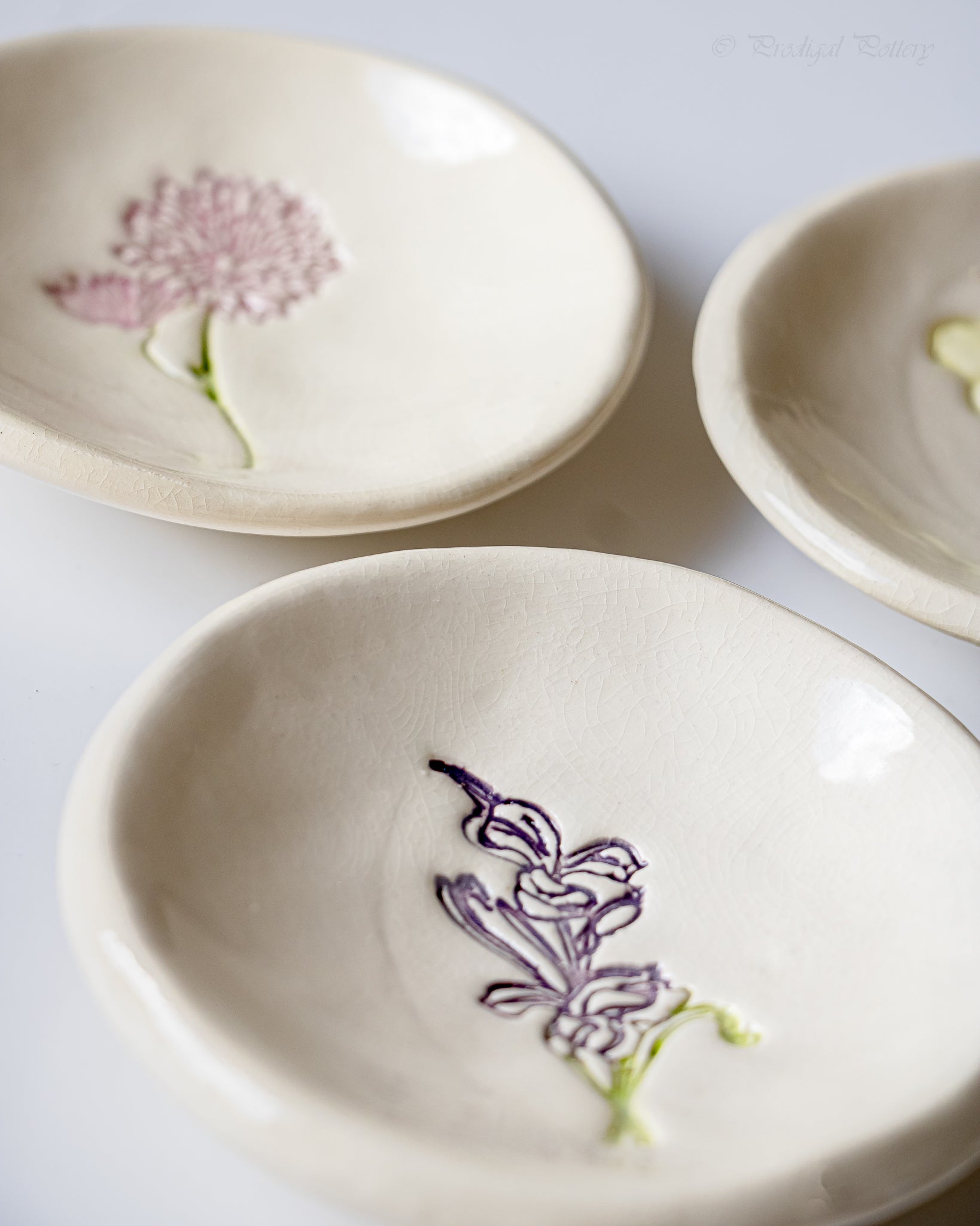 Birth Flower Ring Dish
