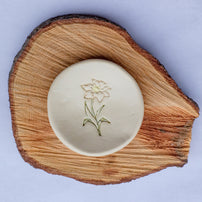 Birth Flower Ring Dish