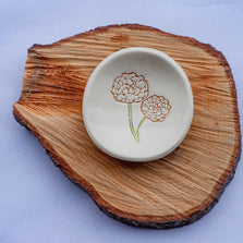 Birth Flower Ring Dish