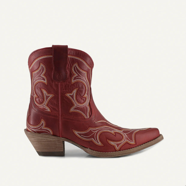 Regina Red Bootie