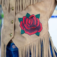 Rodeo Quincy Wild Rose Fringe Vest