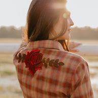 Rodeo Quincy Pretty Plaid Cowboy Button Up