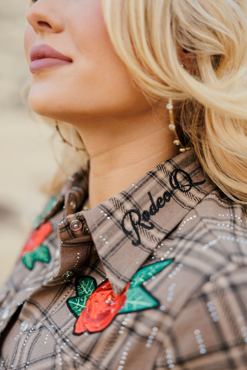 Rodeo Quincy Rhinestone Rodeo Button Up