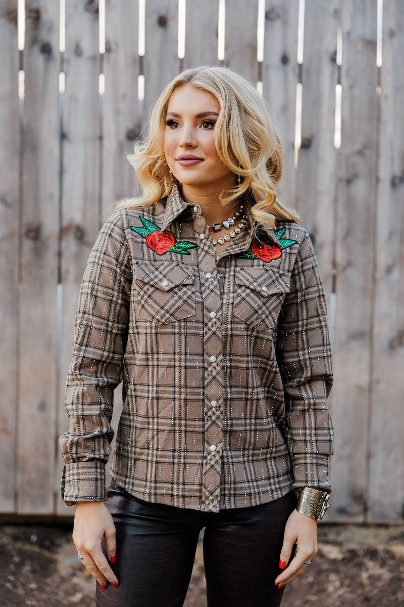 Rodeo Quincy Rhinestone Rodeo Button Up