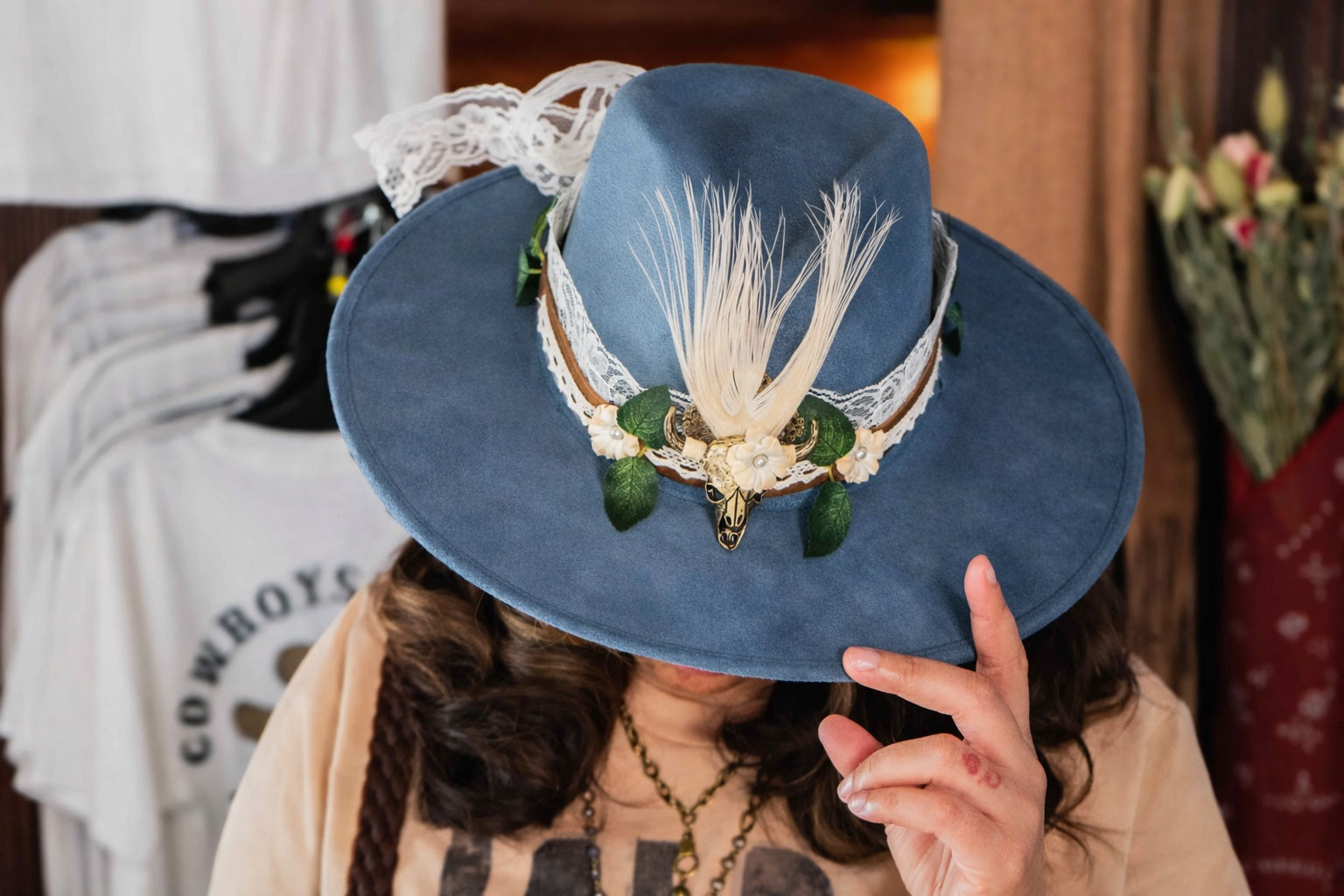 Vegan Suede Rancher Hat