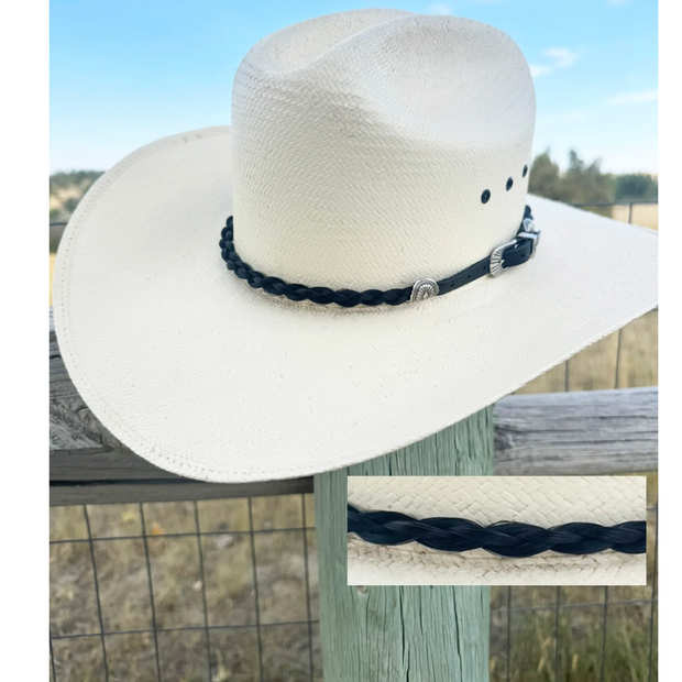 The Wrangler, Horsehair Hat Band, Black