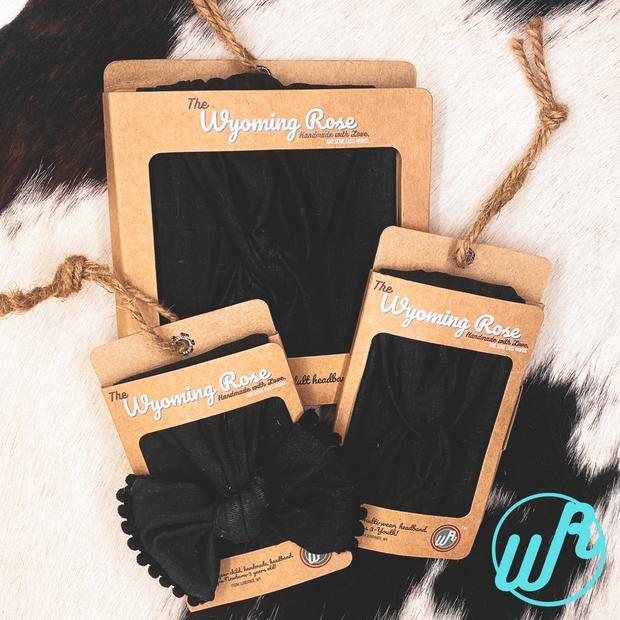 Solid Black Headband