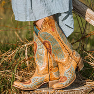 Corral Heart & Cross Boots