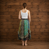 Western Ruffle Skirt, Gravel