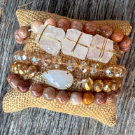 Peaches and Cream Bracelet Set