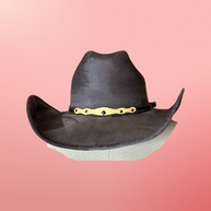 Vegan Suede Cowboy Hat 